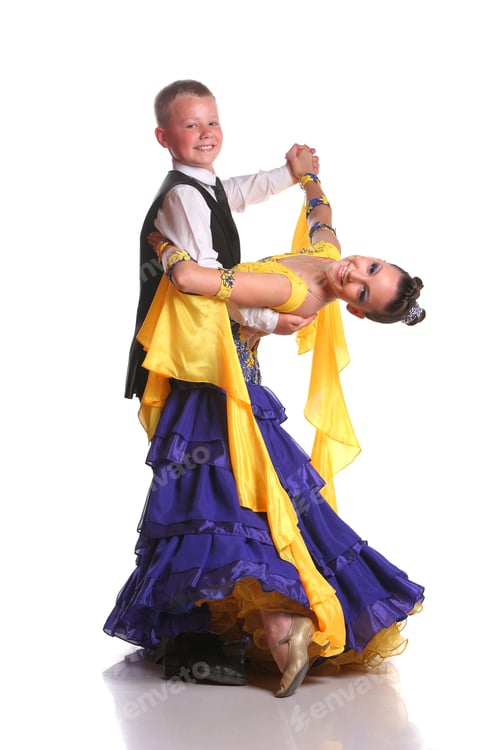 Preview: Beautiful Couple In The Active Ballroom Dance