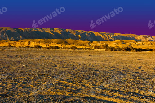 Preview: Rocky Hills Of The Negev Desert In Israel At Sunset