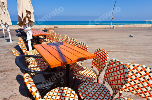 Vista previa: Street Cafe In The Old Port Of Tel Aviv