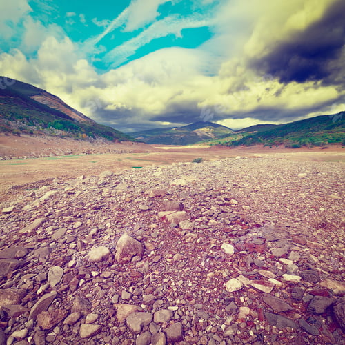 Preview: Valley Of The Cantabrian Mountains In Spain, Vintage Style Toned Picture