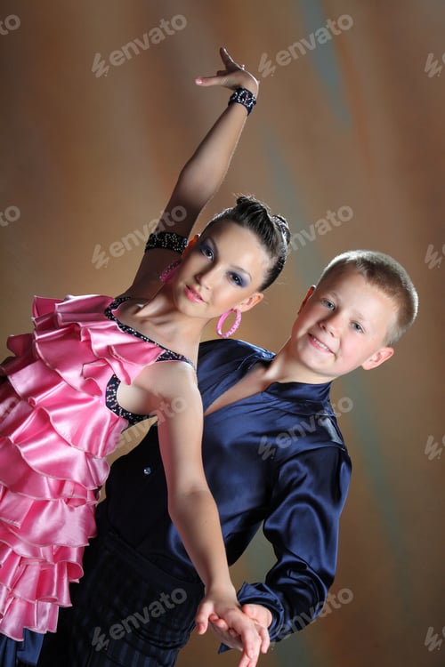 Preview: Beautiful Couple In The Active Ballroom Dance