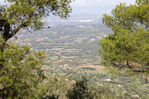Preview: View From San Salvador Sanctuary On Mountain In Majorca Island Balearics Spain