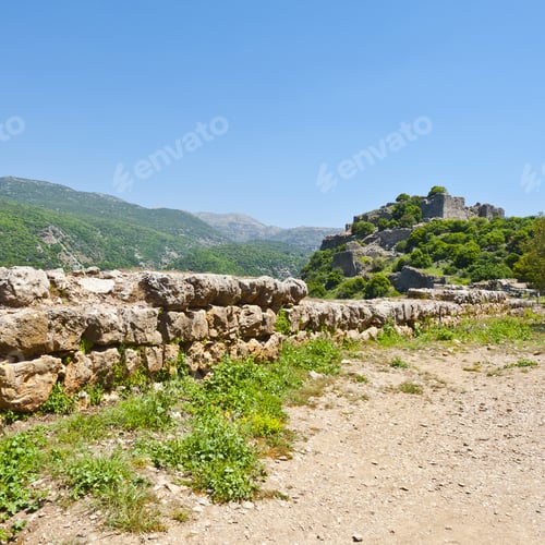Preview: Remnants Of Castle On The Golan Heights Near The Israeli Border With Syria. The Nimrod Fortress