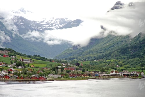 Preview: Nordfjord In Olden,Sogn Og Fjordane Norway.