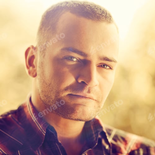 Preview: Portrait Of A Handsome Young Man - Close Up