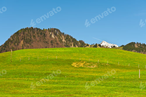 Preview: Pastures Around A Farm House In Swiss Alps