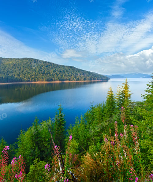 Preview: Mountain Lake Vidra Summer Evening View (Near Romania Transalpina Road)