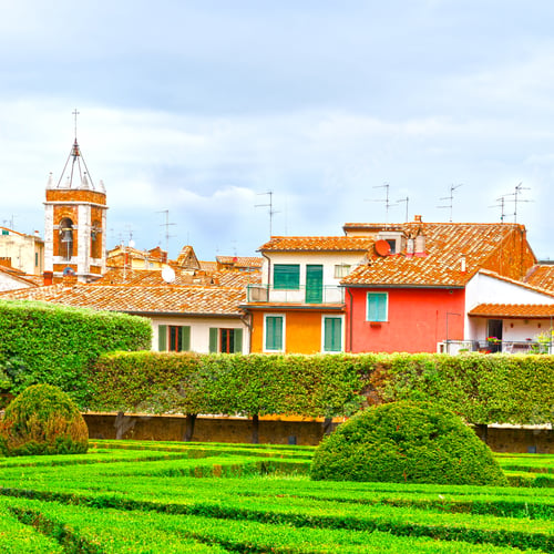 Preview: View Of The Medieval City Of Cetona In Italy