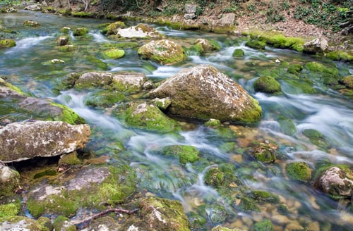 Preview: Ripples And Cascades On Spring Mountain River (Kokkozka River, Great Crimean Canyon, Ukraine). Long