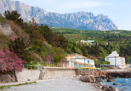 Preview: Spring View Of Simeiz Town Coastline (Crimea, Ukraine)