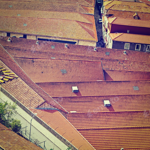Preview: View To Historic Center City Of Porto, Portugal, Instagram Effect