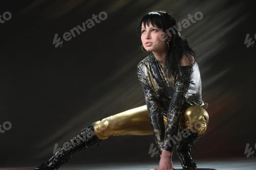 Preview: Beautiful Active Girl In Studio Shooting