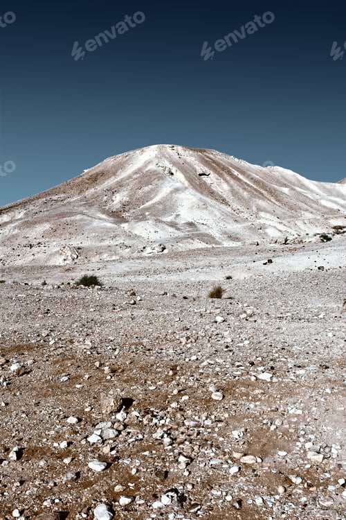 Preview: Hill Of The Negev Desert In Israel, Vintage Style Toned Picture