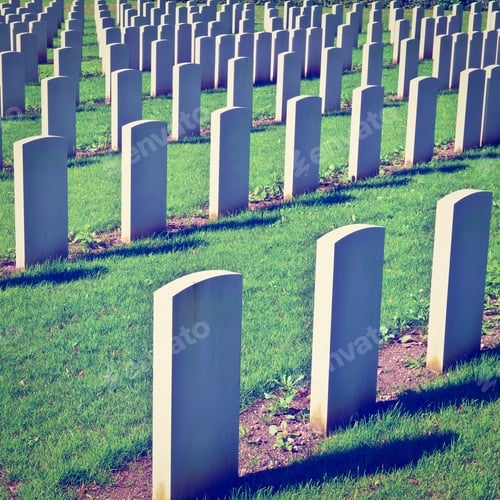 Preview: The British Military Cemetery In Bavaria, Germany, Instagram Effect