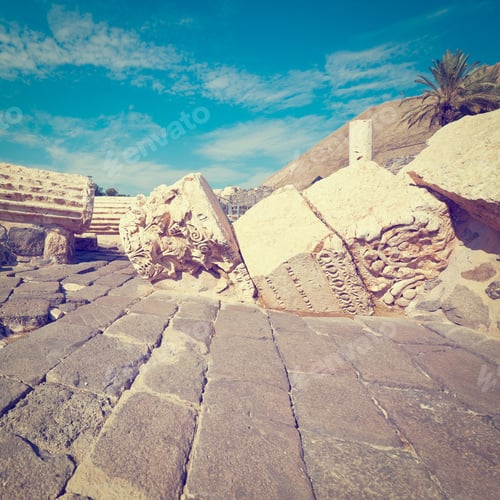 Preview: Ruins Of Ancient Bet Shean Which Collapsed During Earthquake, Instagram Effect