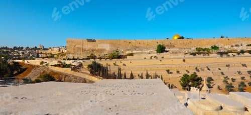 Preview: View From Ancient Jewish Cemetery To Walls Of The Old City Of Jerusalem