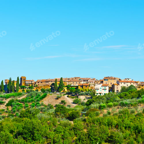 Preview: View Of The Medieval City In Tuscany, Italy