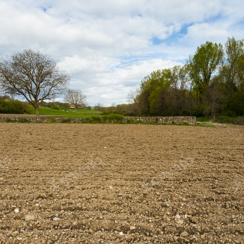 Preview: Plowed Sloping Hills Of Tuscany In The Spring. Rural Landscape With Field Ready For Sowing