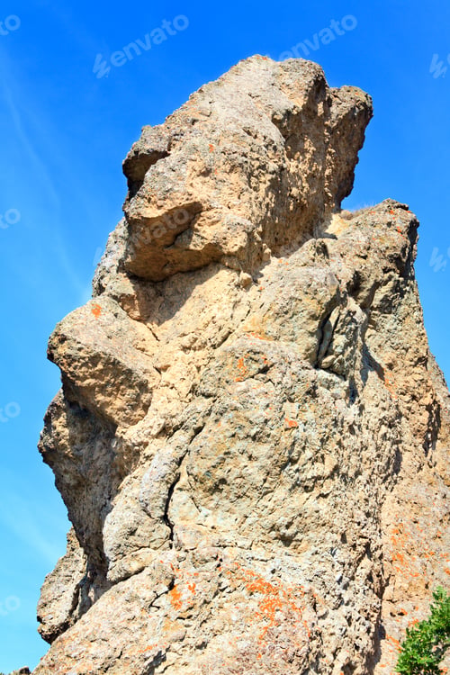 Preview: Rocky Mount On Sky Background. Karadag (Reserve On Place Of Ancient Extinct Volcano - Crimea