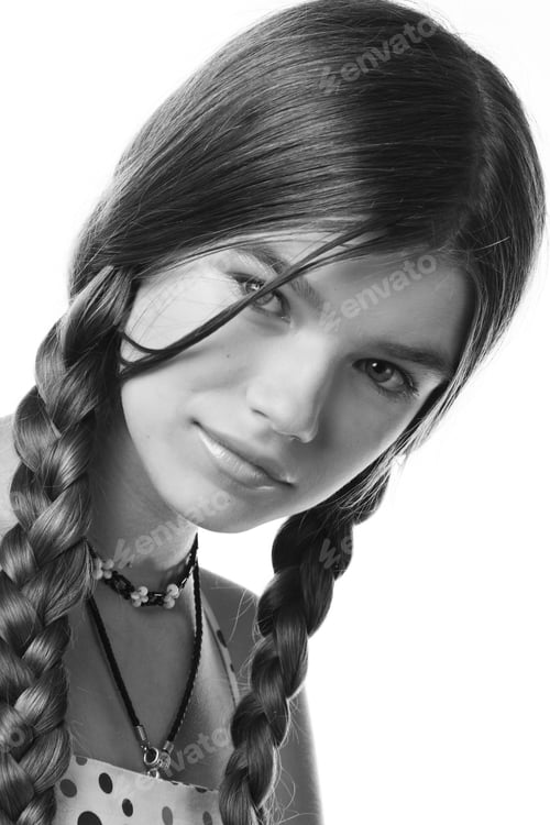 Preview: Blue-Eyed View Of A Girl With A Beautiful Hair
