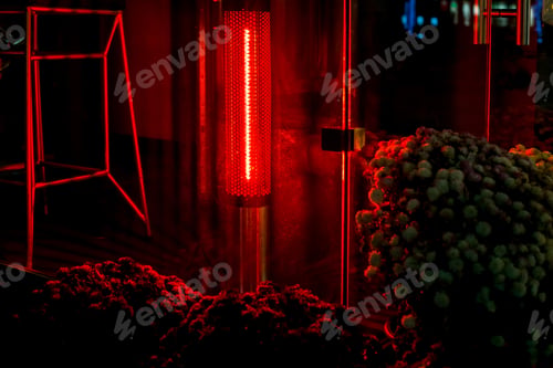 Preview: Heating Infrared Stand For Creating A Comfortable Temperature On The Terrace Of Outdoor Cafes And
