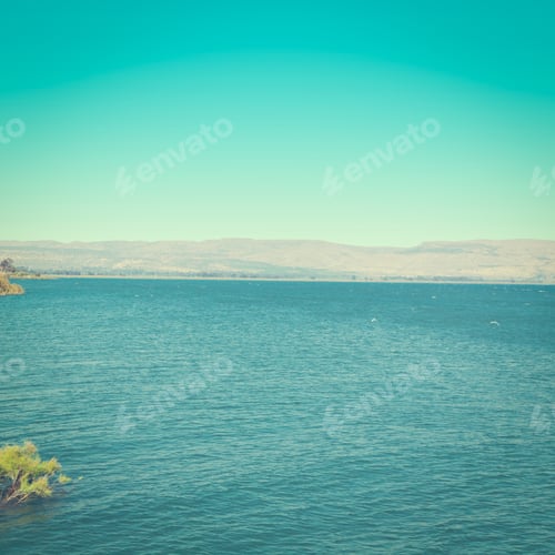 Preview: View From Galilee Mountains To Galilee Sea, Kinneret, Instagram Effect