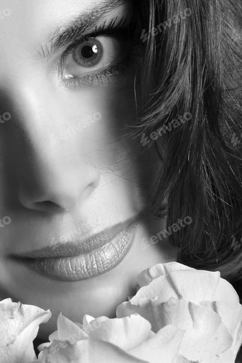 Preview: Portrait Of Beautiful Girl With Sexy Lips