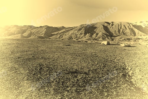 Preview: Rocky Hills Of The Negev Desert In Israel, Stylized Photo