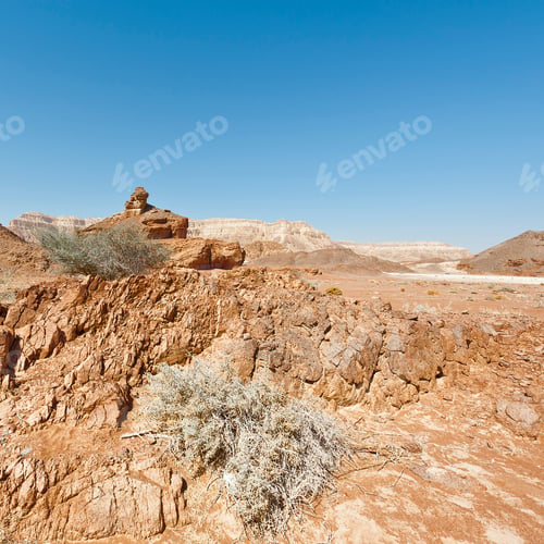 Preview: Melancholy And Emptiness Of The Rocky Hills Of The Negev Desert In Israel. Breathtaking Landscape