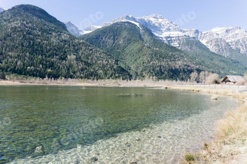 Preview: Pineta Reservoir In Bielsa Pyrenees Mountains Huesca Aragon Spain