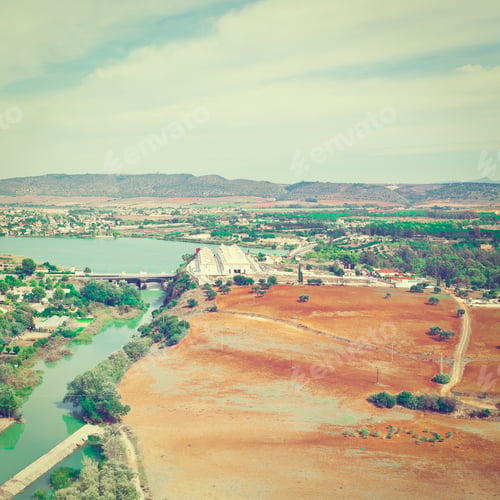 Preview: Birdã?¢??S Eye View From The White City Of Arcos In Spain, Instagram Effect