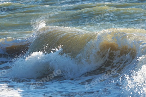 Preview: Sea Surf Great Wave Break On Coastline