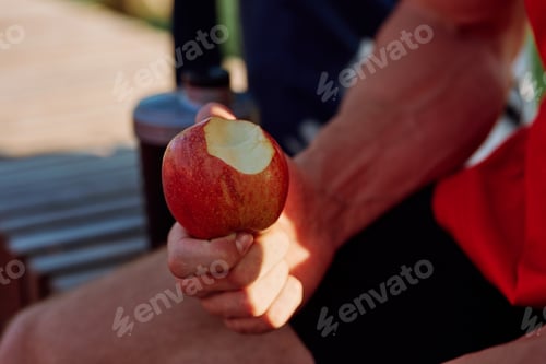 Preview: Red Sweet Apple In Hand Tasty