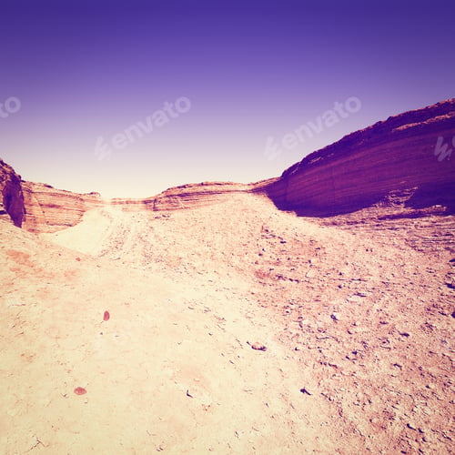 Preview: Sandy Hills Of The Negev Desert In Israel, Instagram Effect