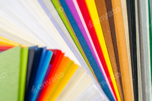 Preview: A Set Of Colored Paper For Sample