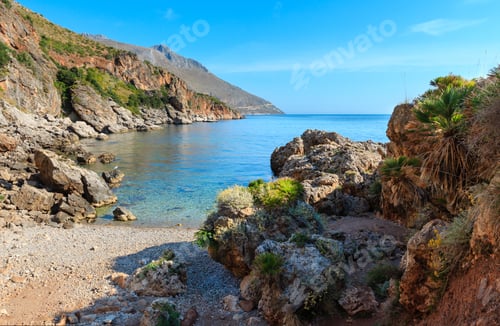 Preview: Paradise Sea Bay With Azure Water And Beach View From Coastline Trail Of Zingaro Nature Reserve
