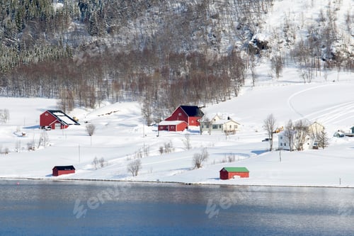 Preview: Winter Landscape Of The Norwegain Sea Near Tromso North Of Norway