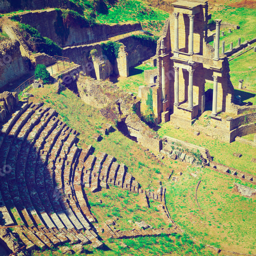 Preview: Antique Roman Theater In Volterra, Italy, Instagram Effect