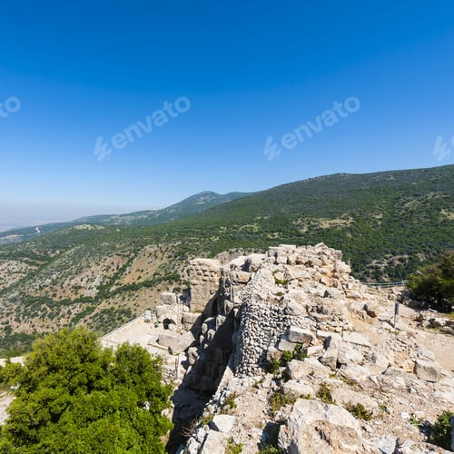 Preview: Remnants Of Castle On The Golan Heights Near The Israeli Border With Syria. The Nimrod Fortress
