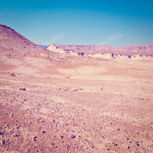 Preview: Judean Desert On The West Bank Of The Jordan River, Instagram Effect