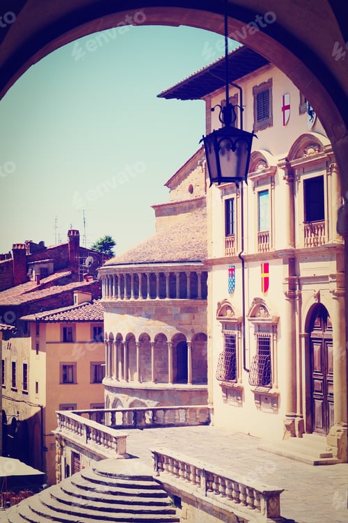 Preview: View Of The Historic Center Of Arezzo, Instagram Effect