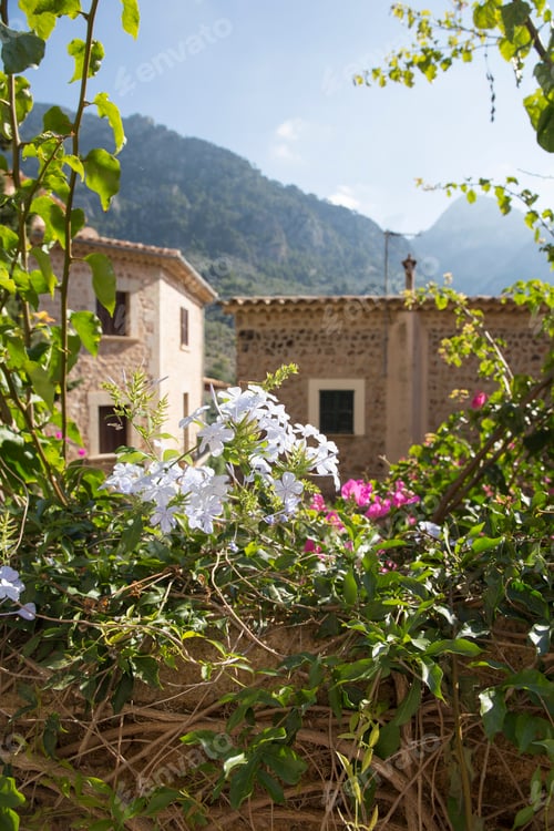 Preview: Banyalbufar Is A Stone Village In Tramuntana Mountains Majorca Island Balearics Spain