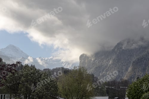 Preview: Landscape In Wilderswil Junfrau Region Berner Oberland Switzerland