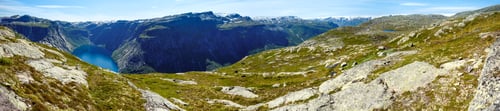 Preview: Ringedalsvatnet Lake Summer Panorama (Odda, Norway)