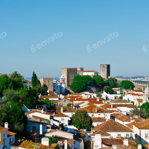 Preview: View To Historic Center City Of Obidos, Portugal