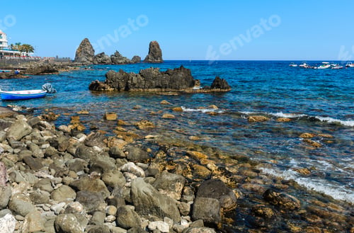 Preview: Cyclopean Coast And The Islands Of The Cyclops On Aci Trezza Town (Italy, Sicily,10 Km North Of