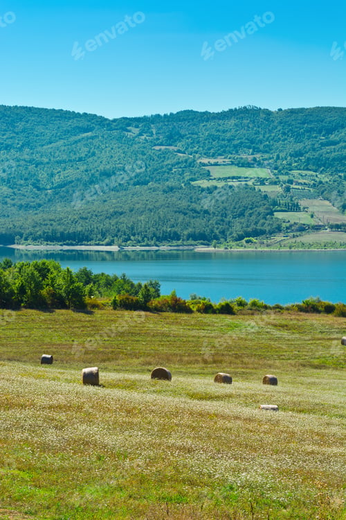 Preview: Lake Bilancino On The Background Of Italian Alps