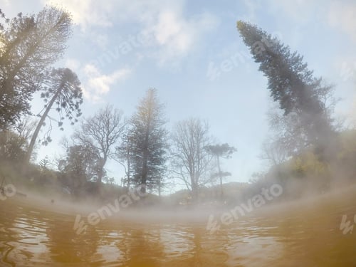 Preview: Hot Spring Pool In Terra Nostra Park Furnas Sao Miguel Island Portugal