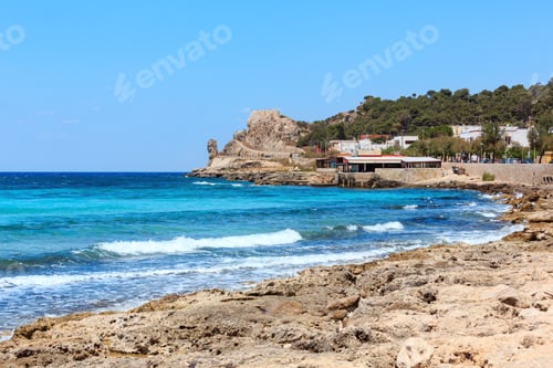 Preview: Picturesque Ionian Sea Coast Near Montagna Spaccata Rock, Santa Maria Al Bagno, Gallipoli, Salento