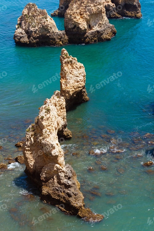 Preview: Ponta Da Piedade (Group Of Rock Formations Along Coastline Of Lagos Town, Algarve, Portugal).